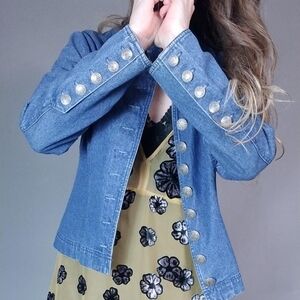 Vintage Denim Western Jean Jacket m